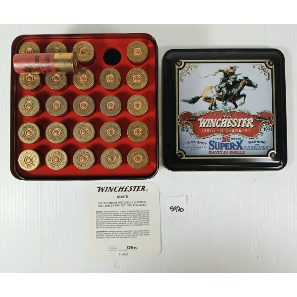 AMMO: 25X WINCHESTER SUPER X 12GA - 2 3/4IN - #6 SHOT - 125TH ANN. COLLECTABLE