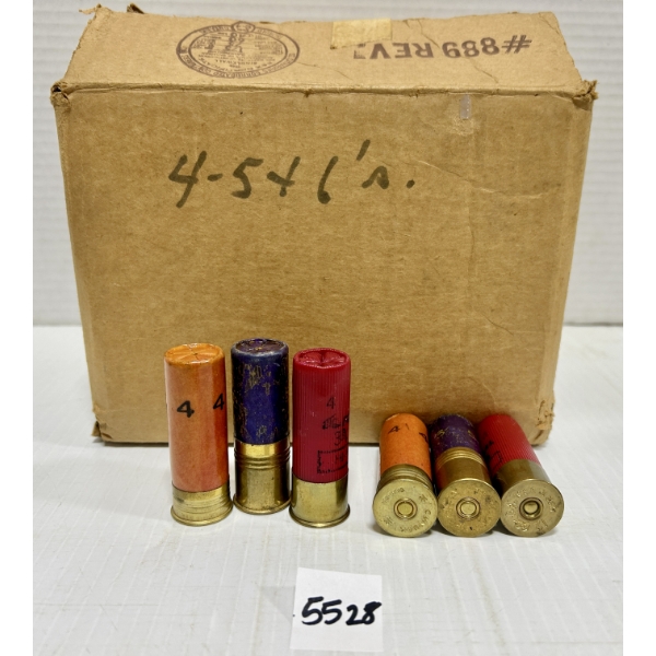 AMMO: 77X 12 GA 2-3/4IN NO4 & NO5 &NO6