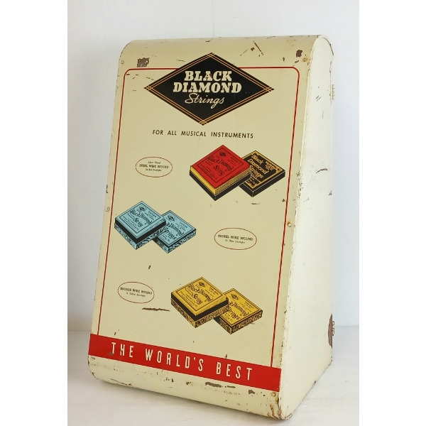 BLACK DIAMOND STRINGS TIN COUNTERTOP DISPLAY 