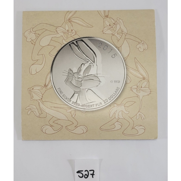 2015 RCM $20 SILVER COIN - BUGS BUNNY