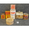 Image 1 : LOT OF 7 - MISC TINS - INCL KEEN'S MUSTARD, MAGIC BAKING POWDER, CLUB HOUSE EPSOM SALTS, ETC