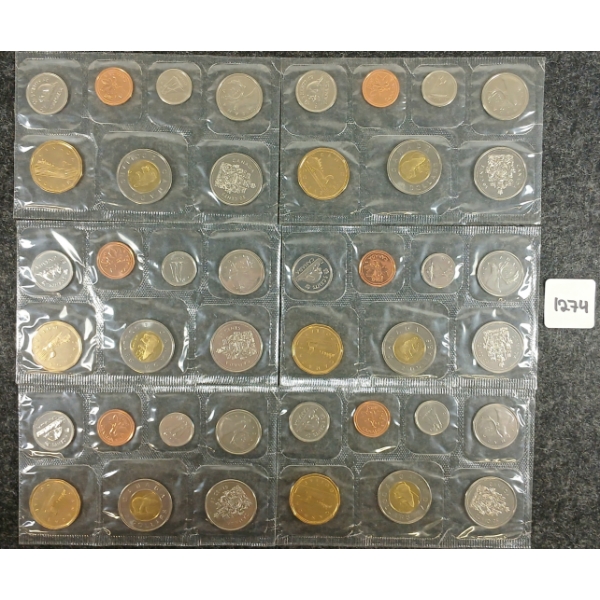 LOT OF 6 - 2002 RCM UNCIRCULATED PROOF SETS