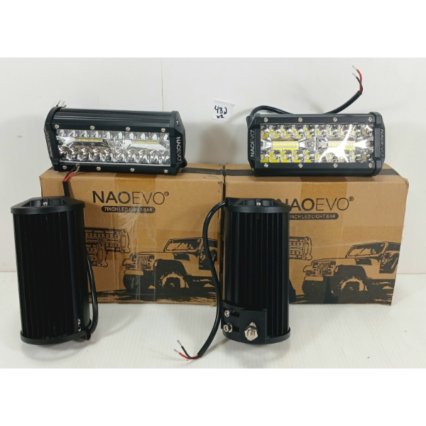 LOT OF 2 - NAOEVO 7IN LED LIGHT BARS