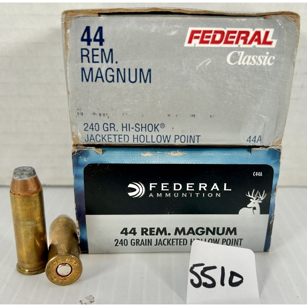 AMMO: 40X FEDERAL .44 REM MAG - 240 GR HP