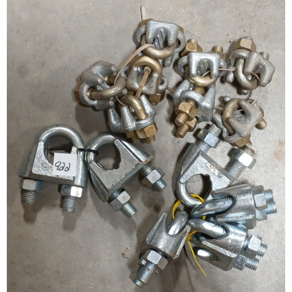 JOB LOT - CABLE CLAMPS - 1/2IN - 1IN