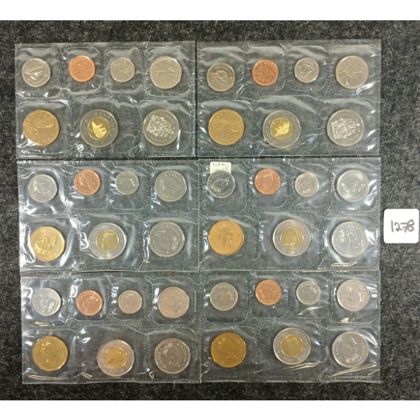 LOT OF 6 - 1999 & 2000 RCM UNCIRCULATED PROOF SETS