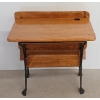 Image 7 : ANTIQUE SCHOOLHOUSE DESK W/ FOLDING BENCH SEAT
