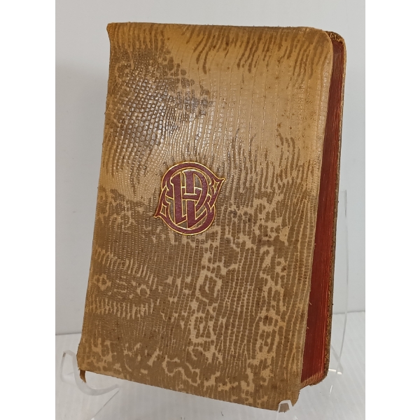 "THE COMPLETE WORKS OF WILLIAM SHAKESPEARE" BY BRYAN WALTER PROCTER - SNAKESKIN BOUND COVER