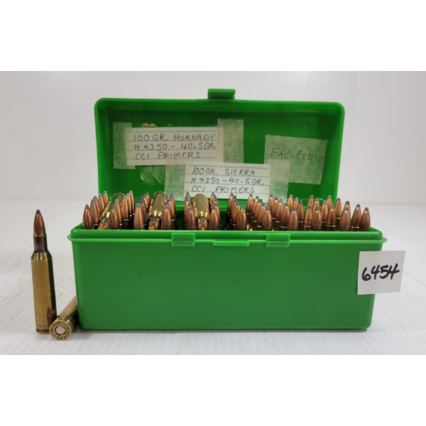 AMMO: 55X W-W SUPER 6MM REM - 85GR - PSPBT - RELOADS