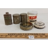 Image 1 : LOT OF 6 - WWII CDN PRODUCT CONTAINERS - INCL SHOE POLISH, TOBS HAIRDRESSING GEL, FOOT POWDER, ETC