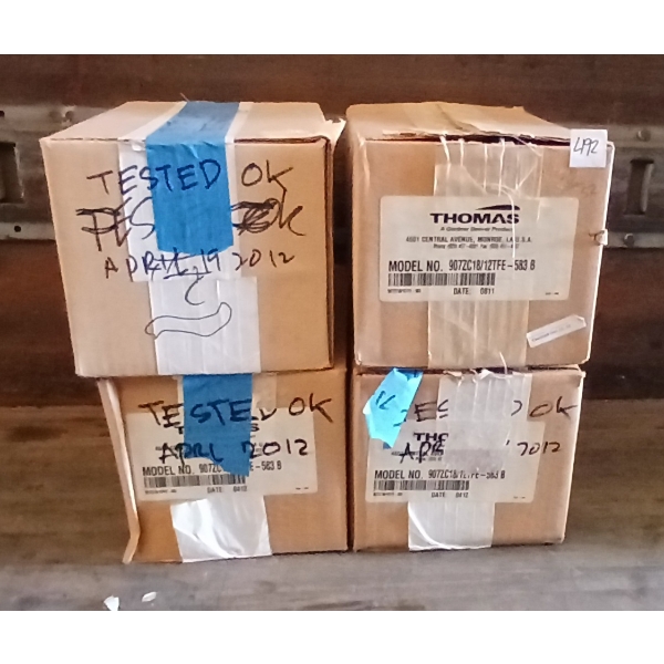 LOT OF 4 - THOMAS COMPRESSOR MOTORS