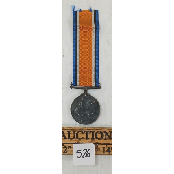 WWI SERVICE MEDAL - LIEUT. G. BALL