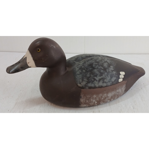 BLUEBILL DUCK DECOY - SIGNED J.W.