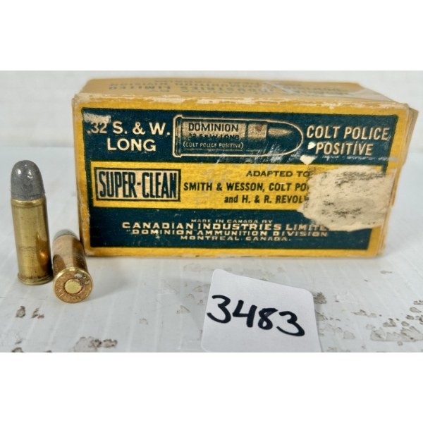 AMMO: 50X CIL .32 S&W LONG 98GR. LRN 