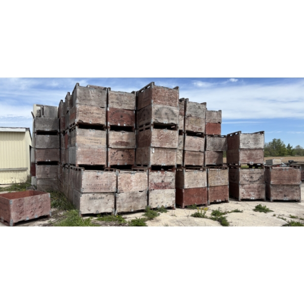 LOT OF 300+ - WOOD USER BINS 