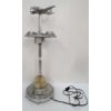 Image 2 : CHROME AIRPLANE ASHTRAY STAND, LIGHT & TOBACCO HOLDERS