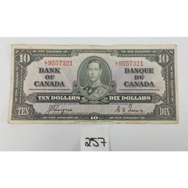 1937 CDN $10 BANKNOTE