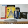 Image 1 : LOT OF 6 - LENSATIC COMPASS, KNIFE SHARPENER, GERBER FOLDING KNIFE, LEATHERMAN TOOL & FLASHLIGHTS