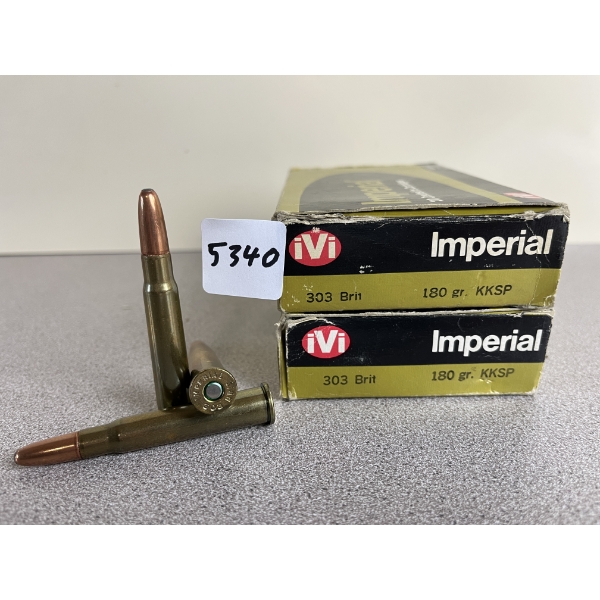AMMO: 40X IMPERIAL .303 BRIT 180 GR. KKSP