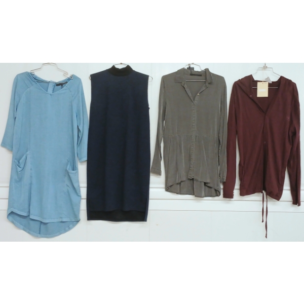 LOT OF 4 - WOMEN'S HOODIE & DRESSES - MFG MINIMUM & INSIGHT