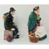 Image 3 : LOT OF 2 - 1954 ROYAL DOULTON "THE BALLOON MAN" & "THE OLD BALLOON SELLER" FIGURINES