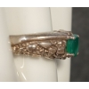 Image 2 : STERLING SILVER & EMERALD RING
