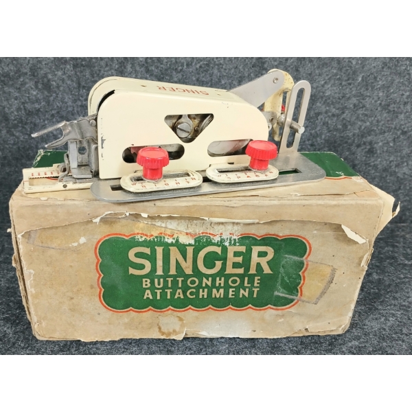 SINGER LOCK STITCH BUTTONHOLE ATTACHMENT - CIRCA 1950s