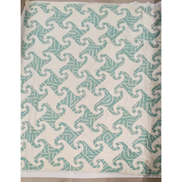 SNAIL TRAIL PATTERN COTTON QUILT