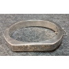 Image 2 : STERLING SILVER BANGLE W/ SAFETY CHAIN