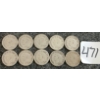 Image 2 : LOT OF 10 - 1940 CDN 10 CENT COINS