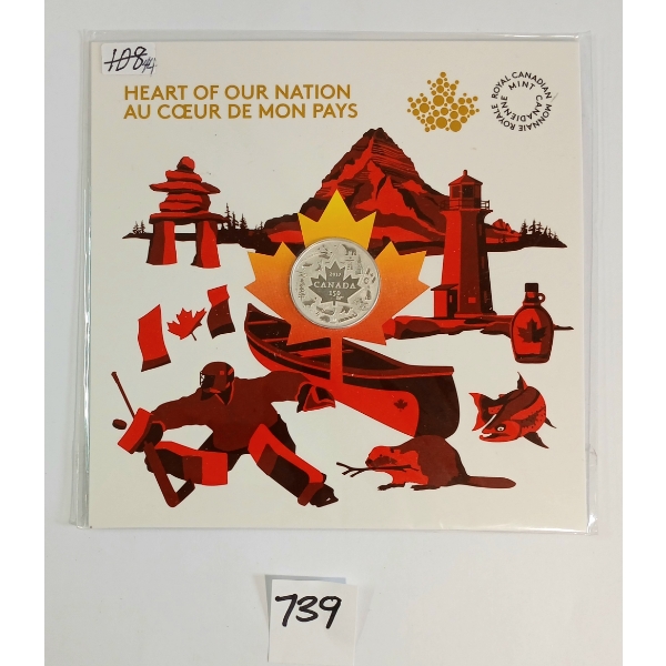 2017 RCM $3 SILVER COIN - HEART OF OUR NATION