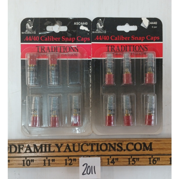 LOT OF 2 - TRADITIONS .44/40CAL SNAP CAPS
