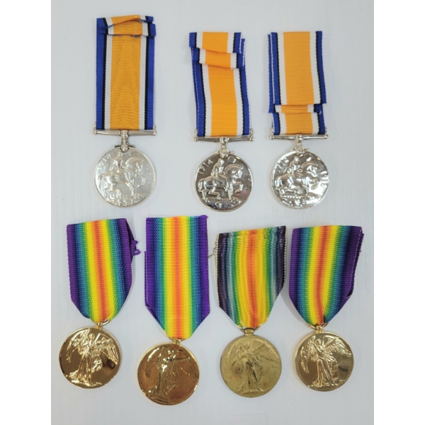 LOT OF 7 - WWI MEDALS - REPRO