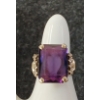 Image 4 : 10K WHITE GOLD AMETHYST RING