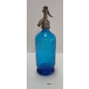 Image 3 : DITTA IGINO MAZZOLENI - COBALT BLUE ACID-ETCHED BARLEY TWIST - SELTZER BOTTLE