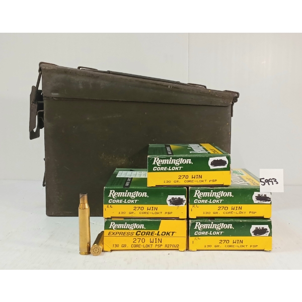 BRASS: 99X REMINGTON CORE-LOKT .270 WIN