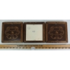 Image 2 : LOT OF 3 - DELFT STYLE PORCELAIN TILES - FRAMED
