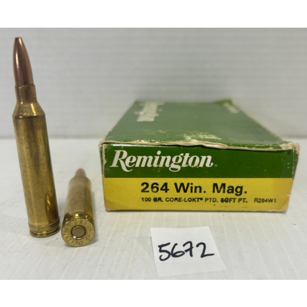 AMMO: 20X REMINGTON .264 WIN MAG 100GR. 