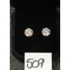 Image 2 : PAIR OF 18K GOLD PLATED SIMULATED DIAMOND STUD EARRINGS