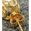 Image 3 : PAIR OF GOLD TONED DIAMONELLE EARRINGS