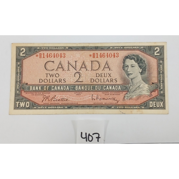 1954 CDN $2 REPLACEMENT BANKNOTE