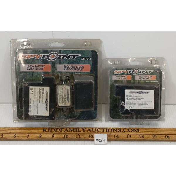 LOT OF 2 - SPY POINT LI-ION BATTERIES
