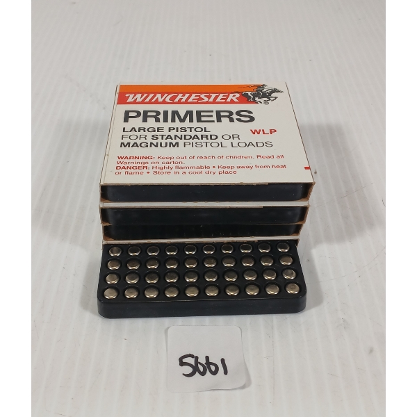 PRIMERS: 400X WINCHESTER NO. WLP LARGE PISTOL PRIMERS