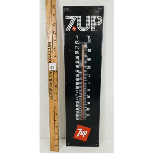 7-UP TIN THERMOMETER
