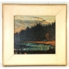 Image 1 : "THE SLEEPING FOREST" BY A.J. - FRAMED OIL ON CANVAS BOARD