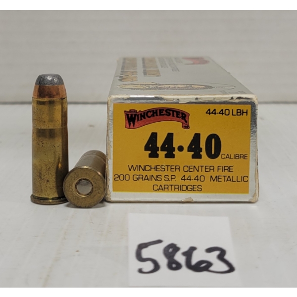 AMMO: 20X WINCHESTER .44-40 200 GR. SP - COLLECTIBLE BOX