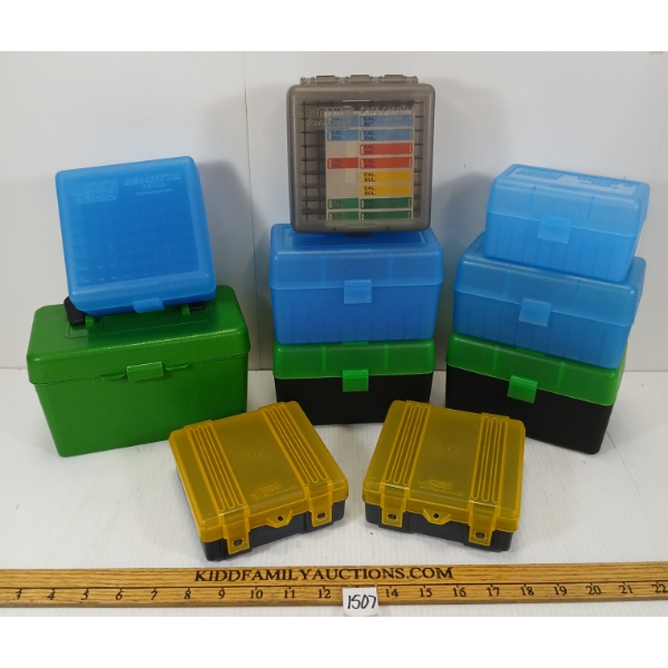 LOT OF 10 - AMMO CASES