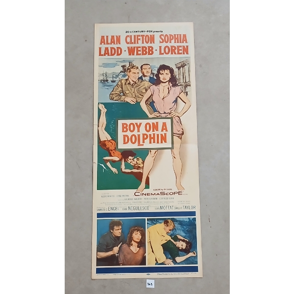 1957 "BOY ON A DOLPHIN" MOVIE POSTER