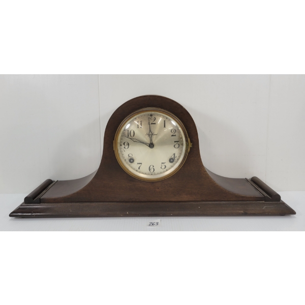E. INGRAHAM WOOD MANTEL CLOCK