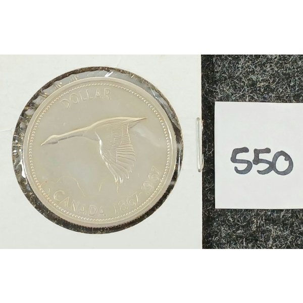 1967 CDN SILVER DOLLAR - CANADIAN GOOSE